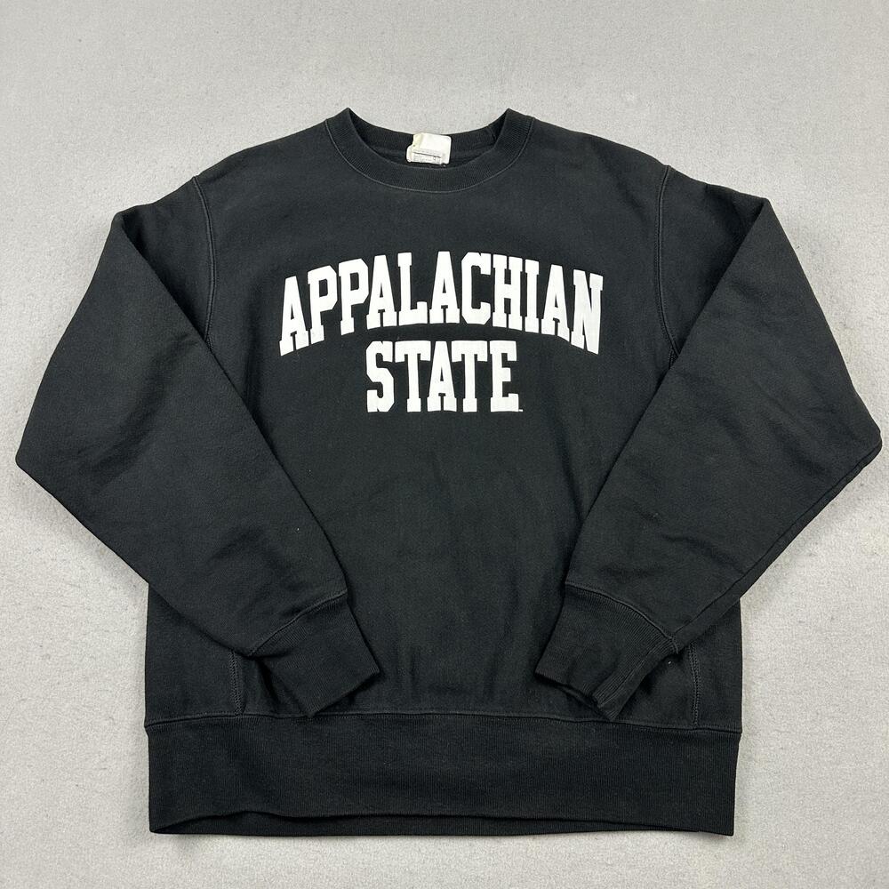 Appalachian State Sweatshirt Men Medium Black Champion NCAA Football M